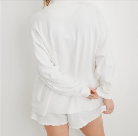 📍(SOLD) Aerie Ribbed Oversized Quarter Zip - Picture 3 of 10